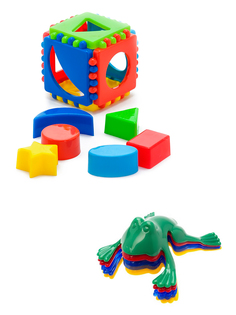 Набор развивающий Биплант: Кубик логический малый, Команда КВА №1 Karolina Toys