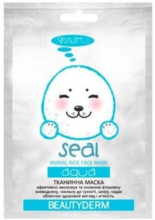 Тканевая увлажняющая маска "ANIMAL SEAL AQUA" BEAUTYDERM, 25 мл