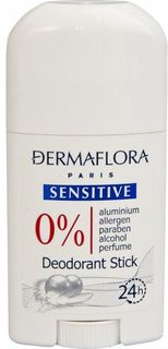 дезодорант Стик Sensitive, Dermaflora 0%, BradoLine Charme, 50 мл