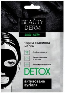 Тканевая маска для лица "Детокс" BEAUTYDERM, 25 мл