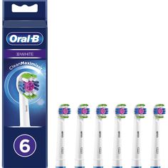 Насадка для электрической зубной щетки Oral-B EB18pRB-6 3D White