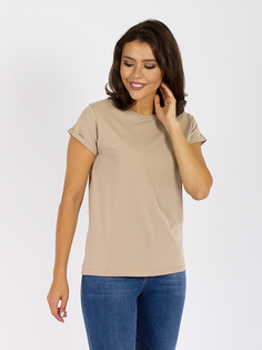 Футболка женская DAIROS GD69301034 бежевая S