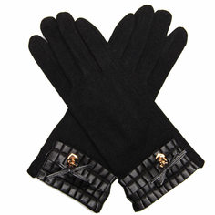 Перчатки женские Venera 9502464 черные/золотистые