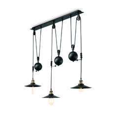 Светильник подвесной Ideal Lux Up and Down L123 макс.3x60Вт Е27 IP20 230В Черный 136349
