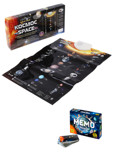Набор детский Знаток игровой Мемо Космос, электронный звуковой плакат Космос