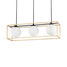Светильник подвесной Ideal lux Lingotto SP3 L70см макс.3x40Вт Е14 IP20 230В Черный 198125