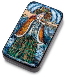 Шкатулка "Снегурочка" исп. Силантьева 14,5х8,5 Art East