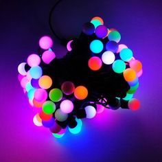 Электрическая гирлянда Мастерская Деда Мороза RGB-BALL-5M-50PC-3W-IP65 5 м разноцветный