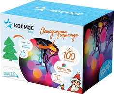 Гирлянда 100 светодиодов, мульти, шарики Kosmos