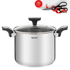 Кастрюля TEFAL E3016104 (22 см) + Ножницы Tefal K1564174