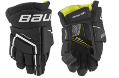 Хоккейные перчатки BAUER Supreme Ultrasonic YTH детские(8 / черно-белый/8) Бауэр