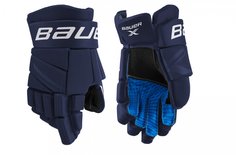 Хоккейные перчатки BAUER X S21 SR взрослые(15 / темно-синий/15) Бауэр