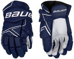 Перчатки хоккейные BAUER NSX S18 JR подростковые(11 / темно-синий/11) Бауэр