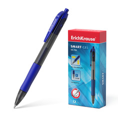 Ручка гелевая автоматическая ErichKrause® Smart-Gel синий в коробке по 12 шт