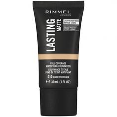 Тональный крем Rimmel LASTING MATTE Full Coverage Mattifying Foundation Тон 010