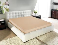 Простыня "Guten Morgen" на резинке трикотажная Beige плотность 140 г/м бежевый