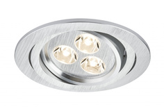 Светильник комплект Aria rund schw LED 3x3W, алюминий тертый 92530 Paulmann