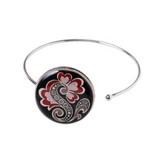 Браслет из бижутерного сплава/бронзы с эмалью Clara Bijoux C77391 BL