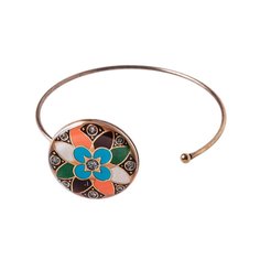 Браслет из бижутерного сплава/бронзы с эмалью Clara Bijoux C77403-3 BR