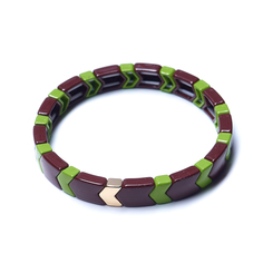 Браслет из бижутерного сплава/резины с эмалью р.18 Moon Paris Mo-20.02-034