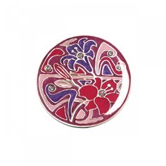 Брошь из бижутерного сплава/бронзы с эмалью Clara Bijoux F77278 V