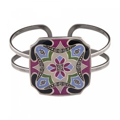Браслет из бижутерного сплава/бронзы с эмалью Clara Bijoux C77616 V