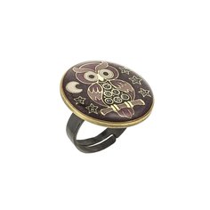 Кольцо из бижутерного сплава с эмалью Clara Bijoux K27957-7 V