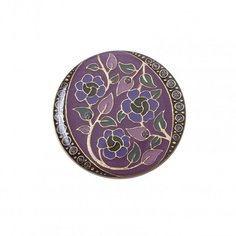 Брошь из бижутерного сплава/бронзы с эмалью Clara Bijoux F77095-5 V