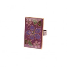 Кольцо из бижутерного сплава/бронзы с эмалью Clara Bijoux K28006.6 V