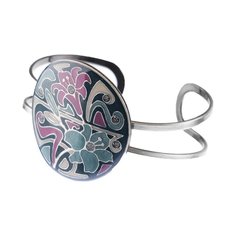 Браслет из бижутерного сплава/бронзы с эмалью Clara Bijoux C77293.3 G