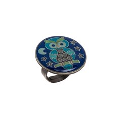 Кольцо из бижутерного сплава с эмалью Clara Bijoux K27951-11 BL