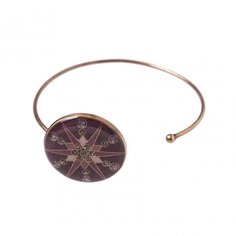 Браслет из бижутерного сплава/бронзы с эмалью Clara Bijoux C77372-2 V