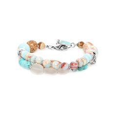 Браслет из бижутерного сплава с яшмой р.21 Nature Bijoux NB21.1-13-33510
