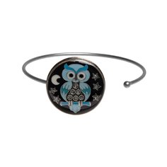 Браслет из бижутерного сплава/бронзы с эмалью Clara Bijoux C77385 BW