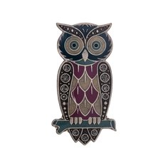 Брошь из бижутерного сплава с эмалью Clara Bijoux F25016-36 BL
