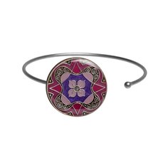 Браслет из бижутерного сплава/бронзы с эмалью Clara Bijoux C77412 V