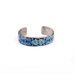 Браслет из бижутерного сплава/бронзы с эмалью Clara Bijoux C76151 BL