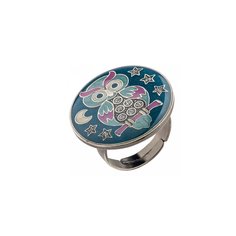 Кольцо из бижутерного сплава с эмалью Clara Bijoux K27955-5 BL
