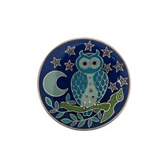 Брошь из бижутерного сплава с эмалью Clara Bijoux F25156-16 BL