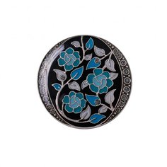Брошь из бижутерного сплава/бронзы с эмалью Clara Bijoux F77096 BL