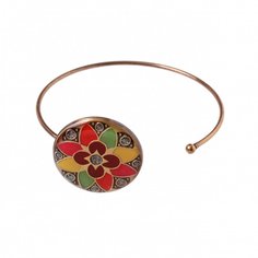 Браслет из бижутерного сплава/бронзы с эмалью Clara Bijoux C77406 M