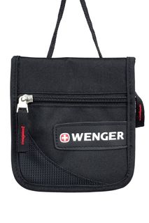 Кошелек на шею Wenger Neck Wallet, черный/красн,, 17х10х3 см