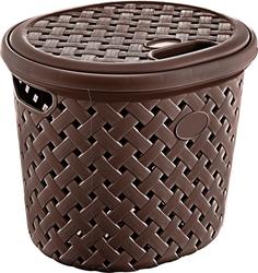 Корзина для белья "Рогожка" 14л венге Nice&Price