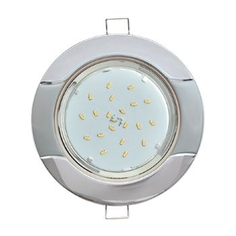 Встраиваемый светильник Ecola Gx53-H4 Волна Хром-Серебро 38X116