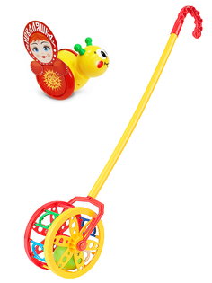 Набор Karolina Toys Каталка-неваляшка Улитка № 1 и Каталка Колесо 15018 40-0032
