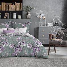 Постельное Белье из перкали "Лунный свет" "Mia Cara" (50х70) 2-спал. с европростыней Тейковский ХБК