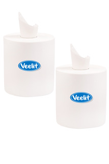 Бумажные полотенца Veelit Pro двухслойные, 150 метров, 2 рулона, для диспенсера