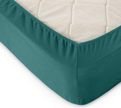 Простыня трикотажная на резинке (Яркая бирюза) 140х200х20 Текс-Дизайн Иваново