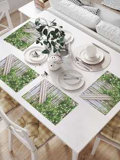 Сервировочные салфетки JoyArty "Заросший забор" (32х46 см, 4 шт.)