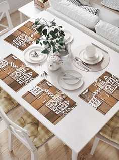 Сервировочные салфетки JoyArty "Санта мчится в гости" (32х46 см, 4 шт.)